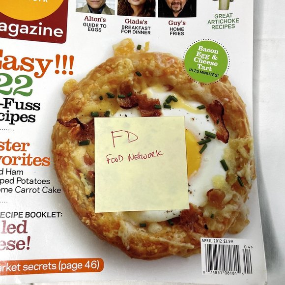 Food Network Magazine April 2012 Vol 5 No 3 Cooking Tips 122 Recipes u - Picture 2 of 10